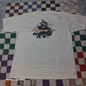 Vintage T&C Surf Designs Seventyone Dragon Y2K Graphic T Shirt Size XL